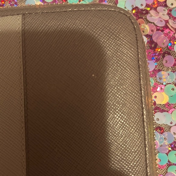 Prada Two Tone Grey Saffiano Leather Wallet - Picture 8 of 8